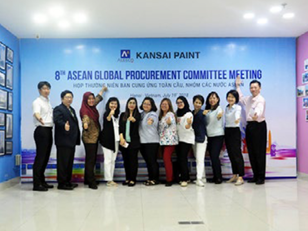 Read more about the article KANSAI PAINT TỔ CHỨC HỘI NGHỊ BAN CUNG ỨNG TOÀN CẦU NHÓM CÁC NƯỚC ASEAN LẦN THỨ 8