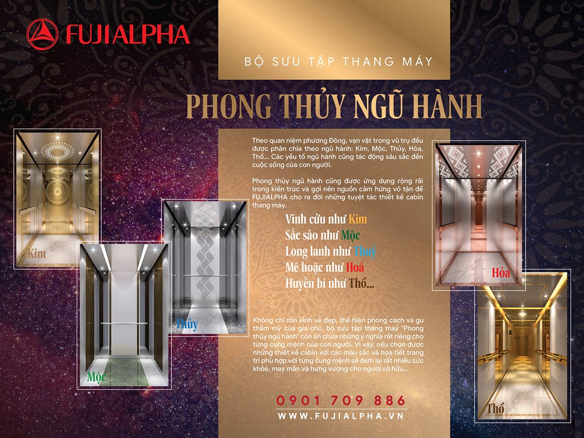 Read more about the article THANG MÁY FUJIALPHA RA MẮT BỘ SƯU TẬP “PHONG THỦY NGŨ HÀNH”