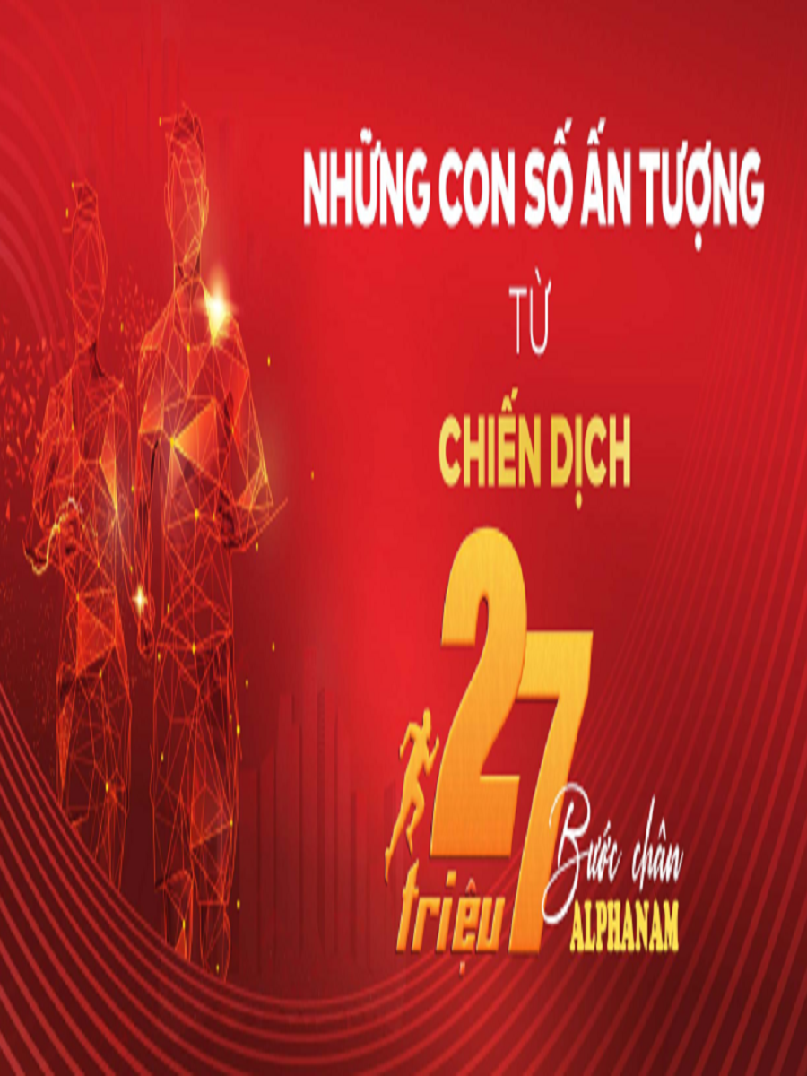 Read more about the article NHỮNG CON SỐ ẤN TƯỢNG TỪ CHIẾN DỊCH 27 TRIỆU BƯỚC CHÂN ALPHANAM